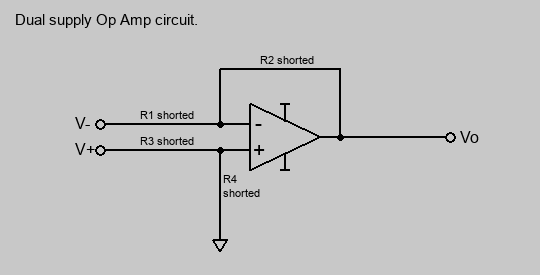 single supply Op Amp circuit